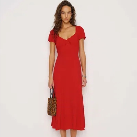 Reformation Dresses & Skirts - Red reformation Afton dress new with tags size 0